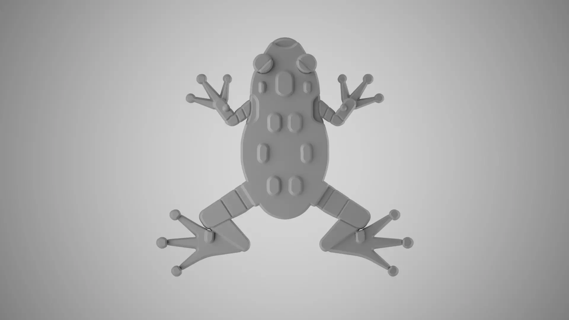 Totemic Frog 3D print model