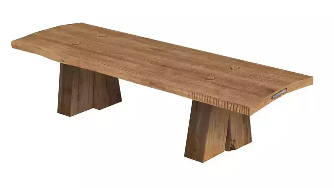 Sculpted Massive Dining Table V8