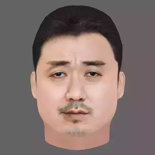 Ma Dong Seok Head - Low poly head for game