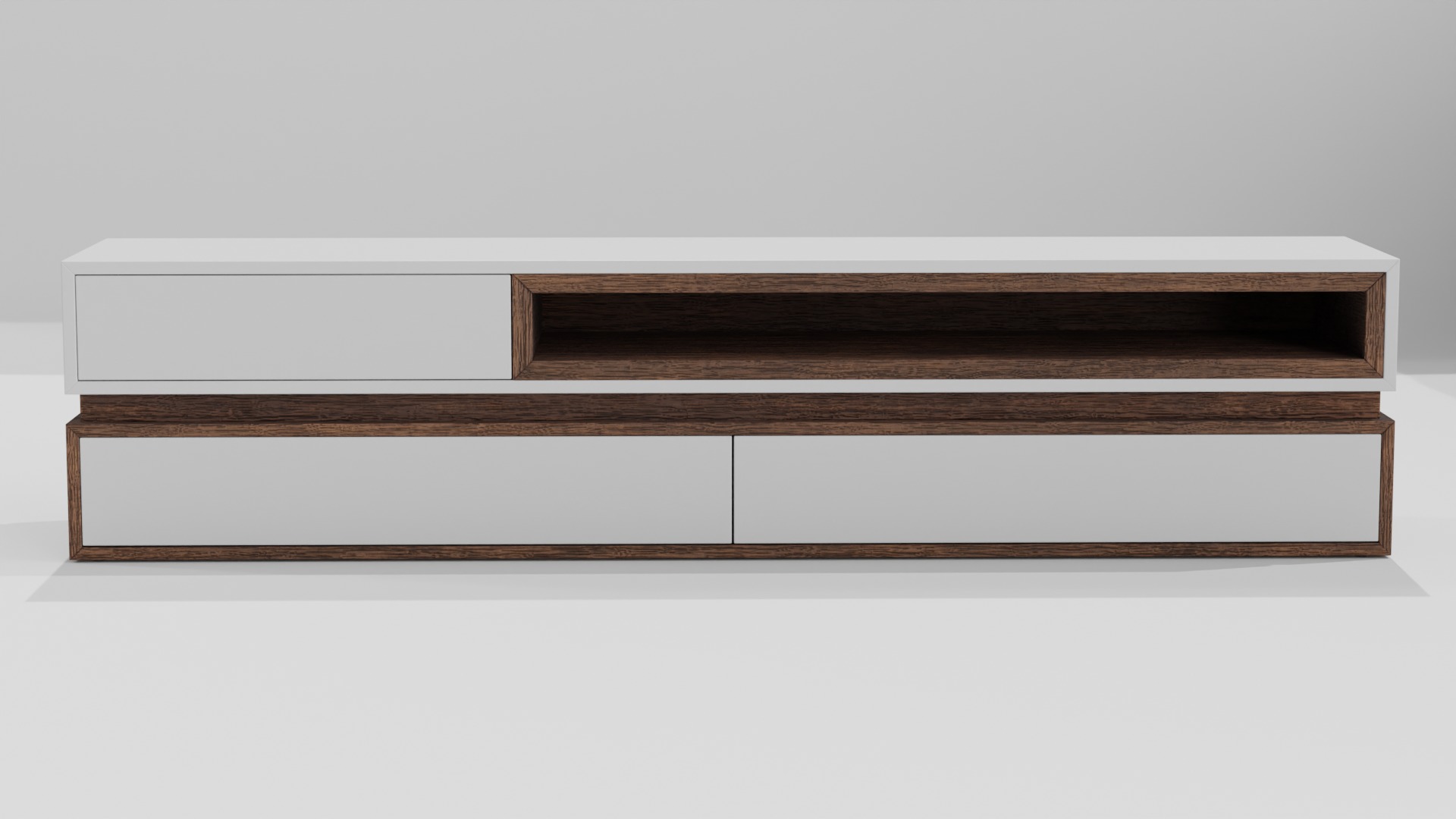 Tv Cabinet Low-poly 3D model_1