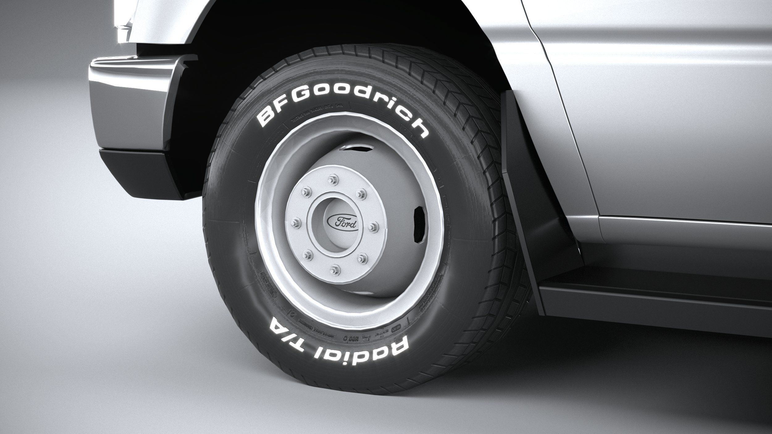 E-450 Ambulance 2011 LowPoly 3D model_16