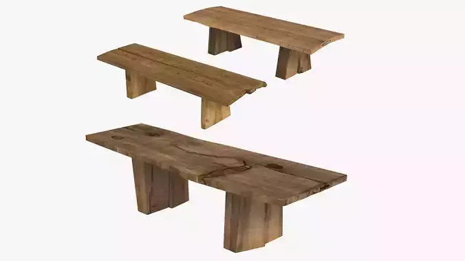 Sculpted Massive Dining Table Collection