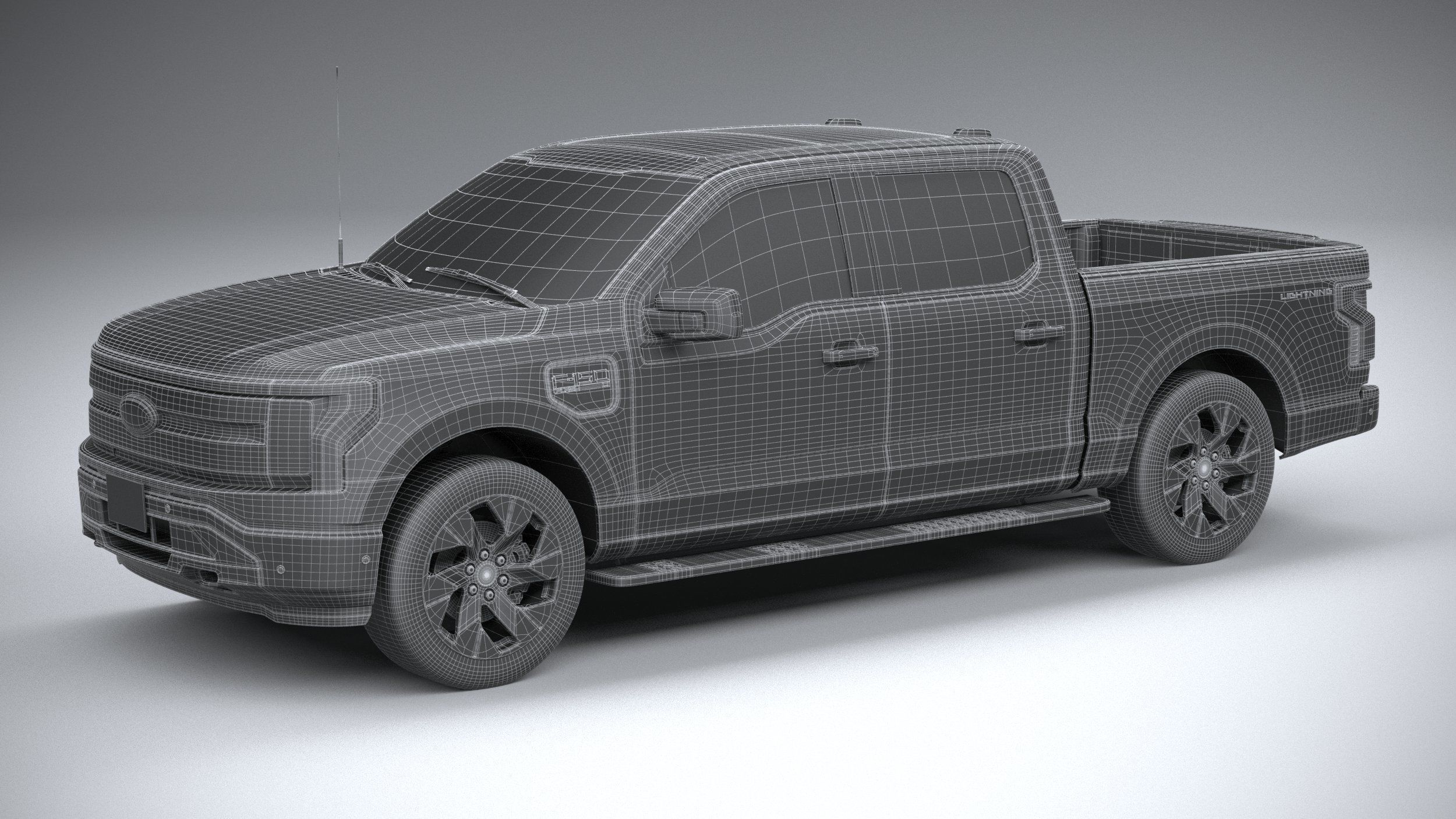 F-150 Lightning Flash 2024 3D model_28