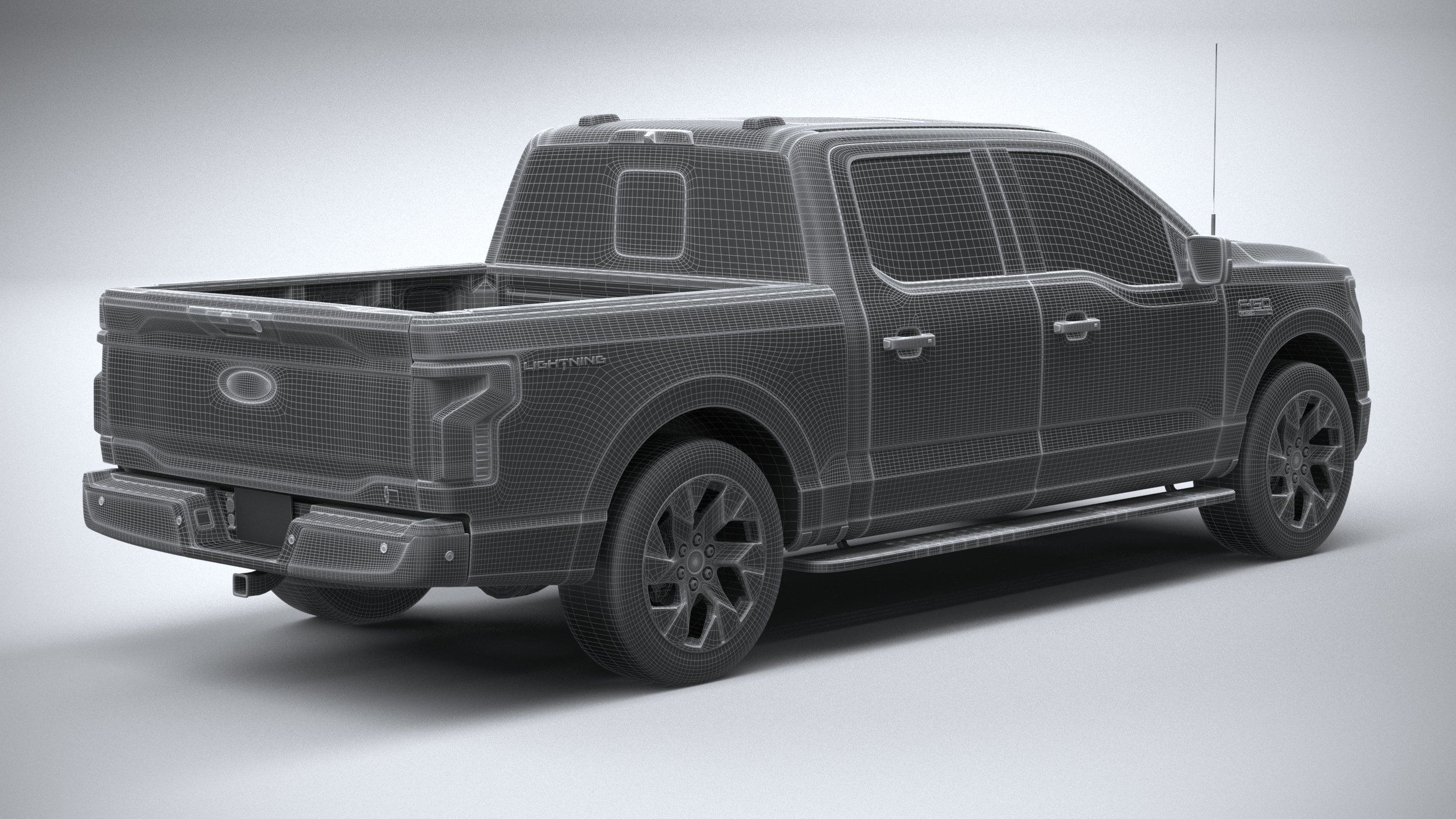 F-150 Lightning Flash 2024 3D model_27