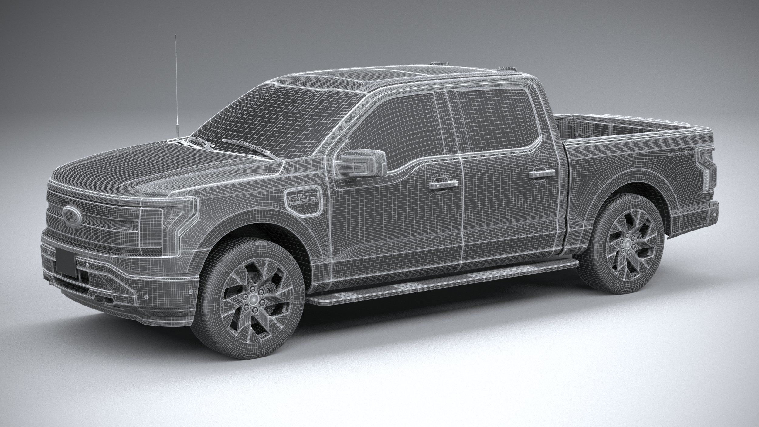 F-150 Lightning Flash 2024 3D model_26