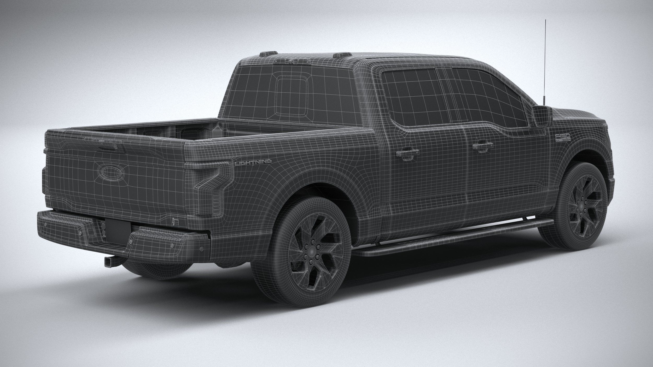 F-150 Lightning Flash 2024 3D model_29