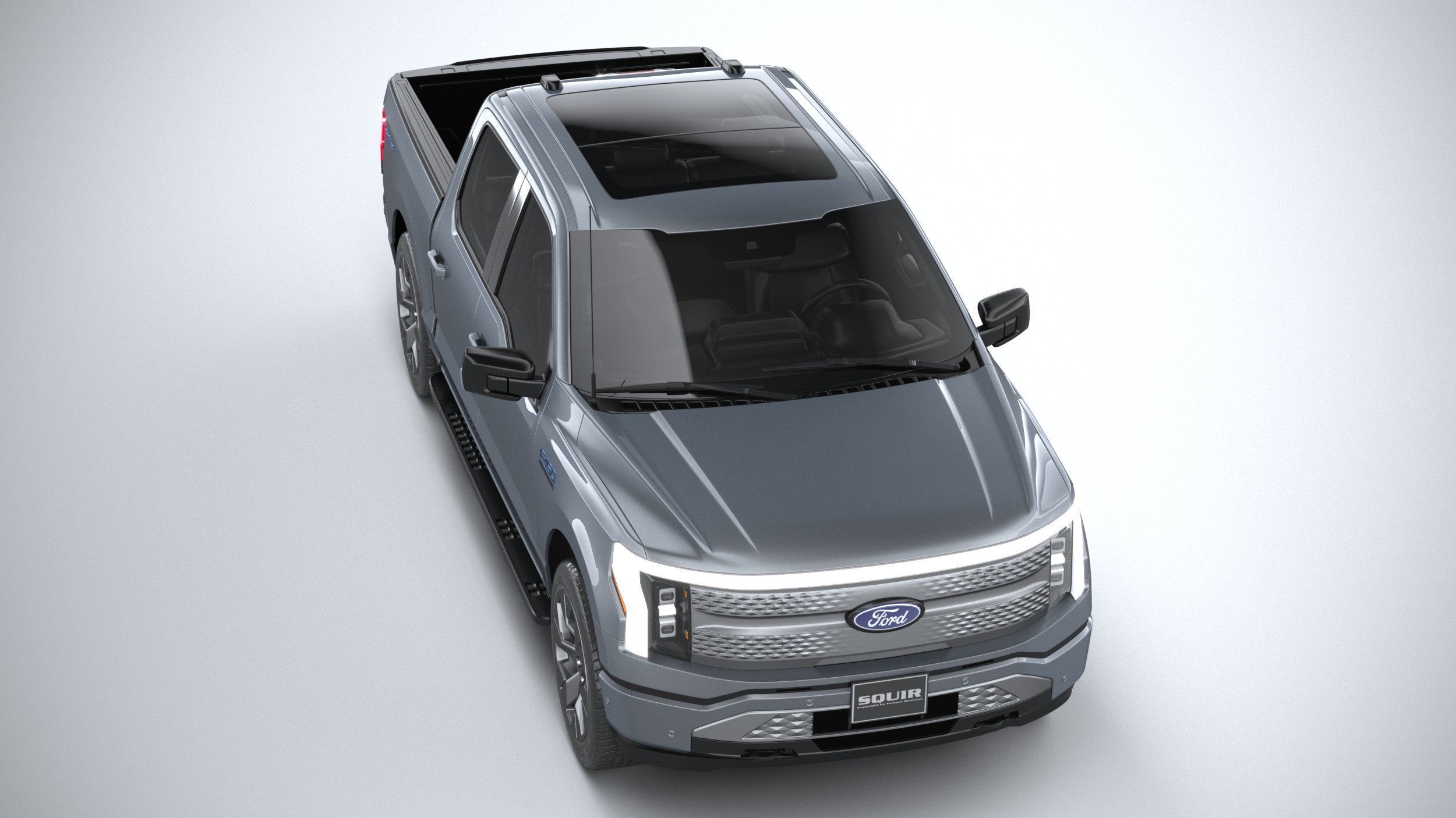 F-150 Lightning Flash 2024 3D model_12