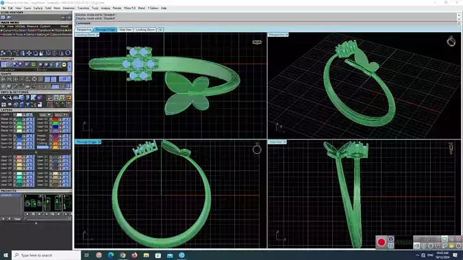 ring flower butterfly