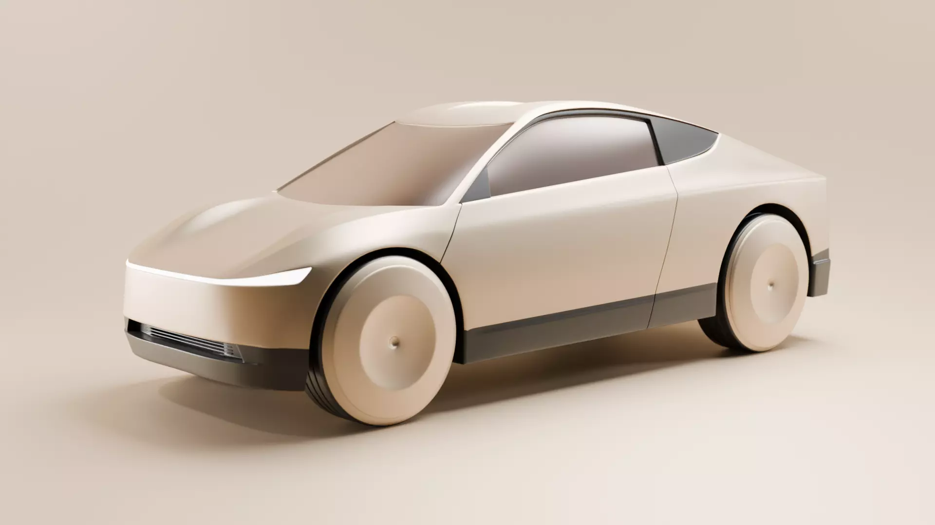 Tesla Cybercab Robotaxi Realistic Ready-for-Use High-Poly 3D model