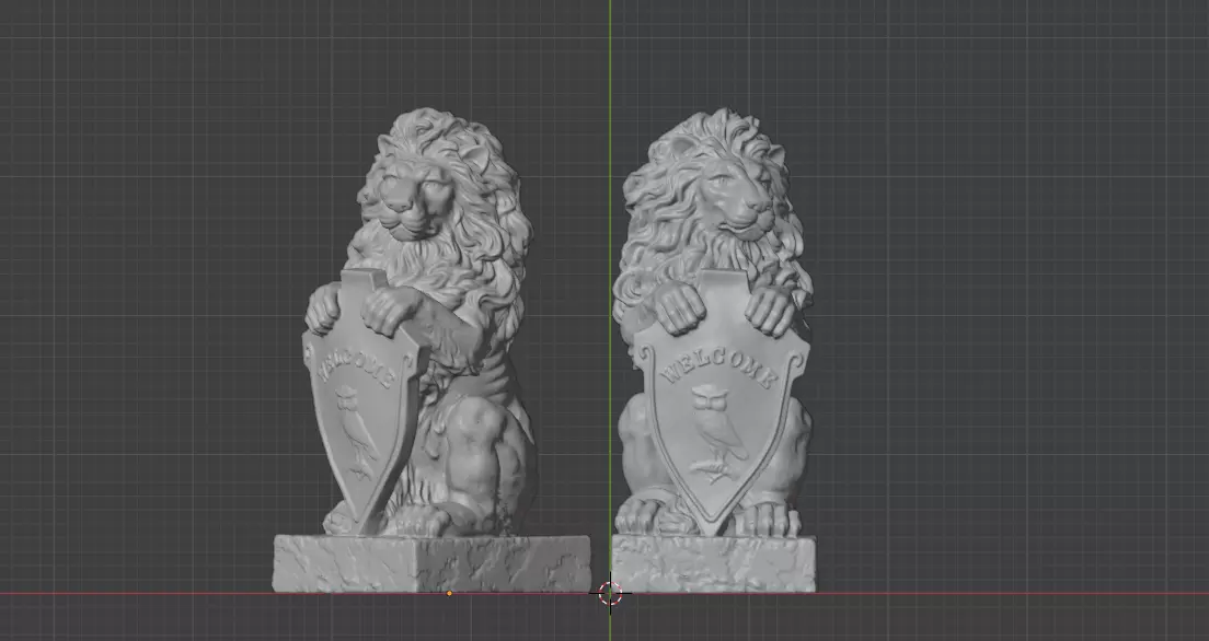 lion welcome 3D print model