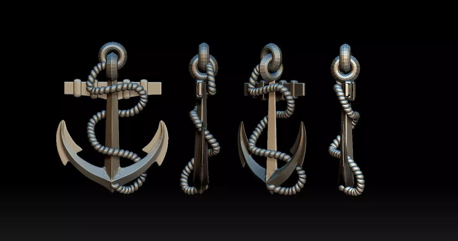 3D PRINTABLE MODEL ANCHOR Free 3D print model