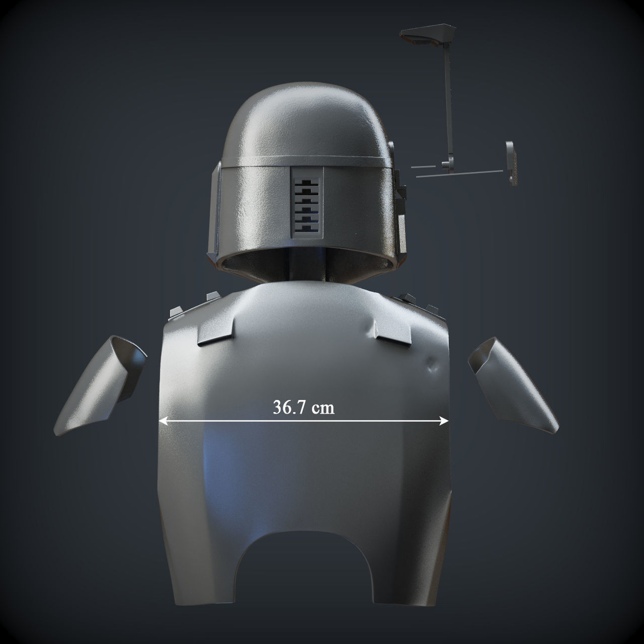 BOBA FETT ROTJ ARMOR 3D print model_19