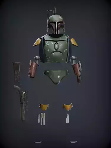 BOBA FETT ROTJ ARMOR 3D print model