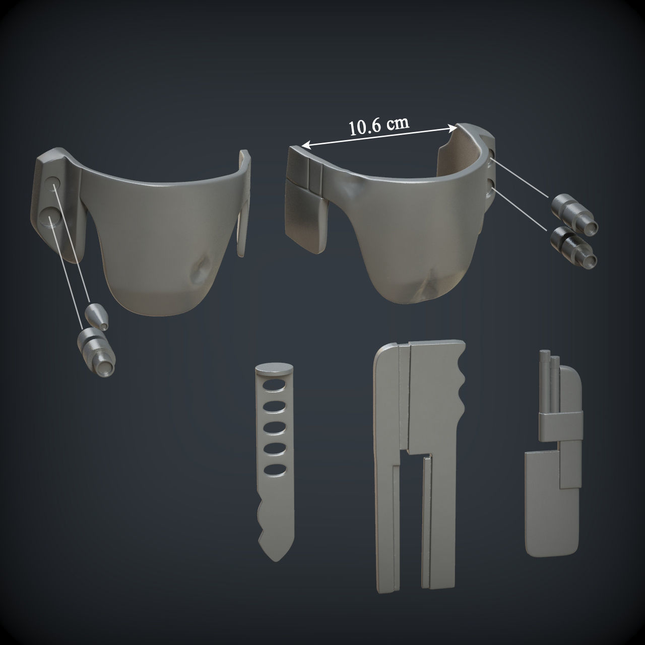 BOBA FETT ROTJ ARMOR 3D print model_22