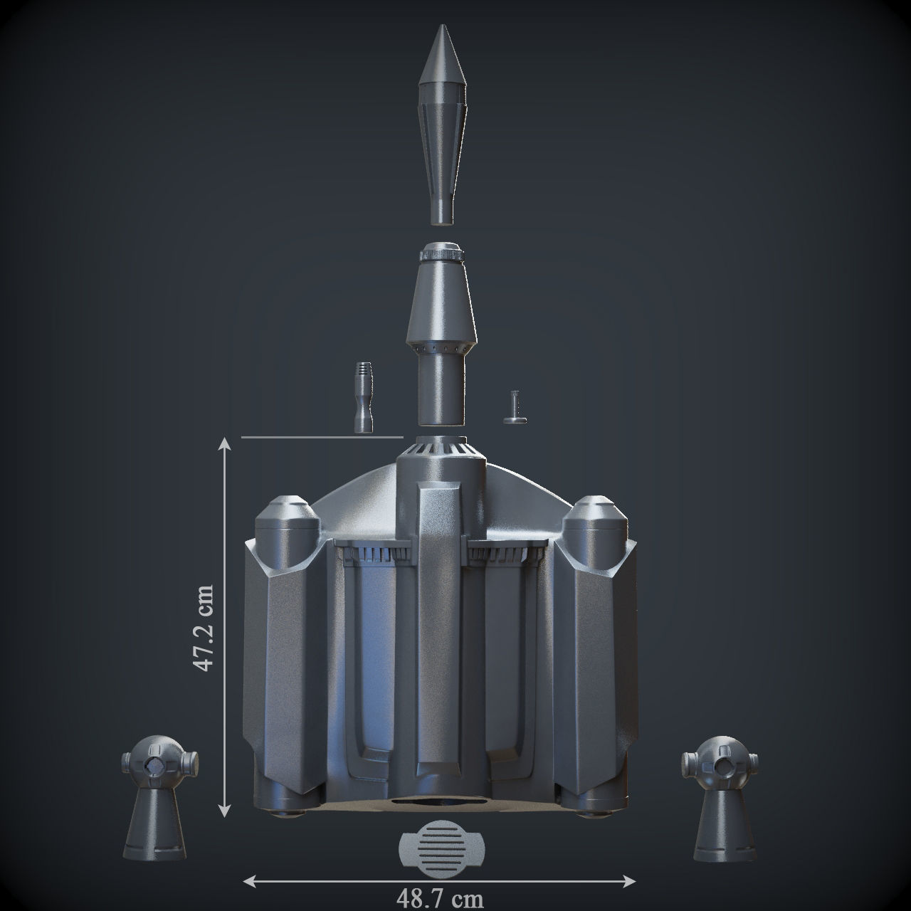 BOBA FETT ROTJ ARMOR 3D print model_27