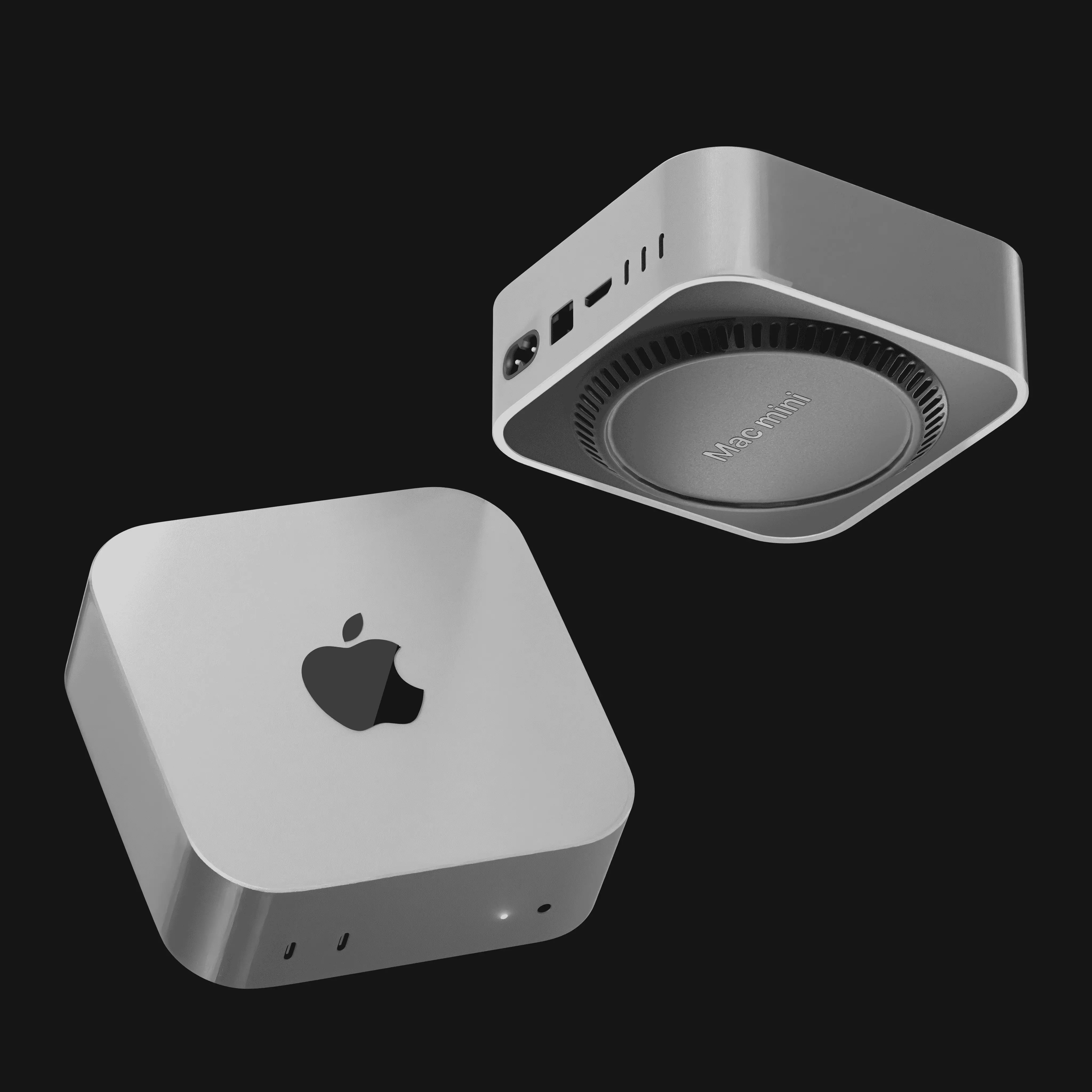 Mac mini 2024 m4 chip 3D model
