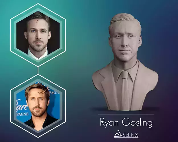Ryan Gosling bust 3D print model