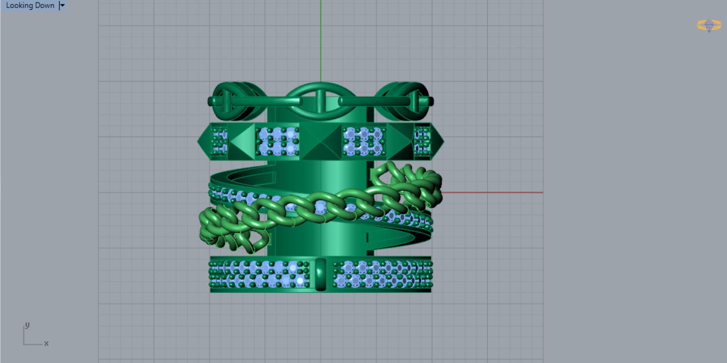 woman luxury jewelry ring jr00011 3D print model_9