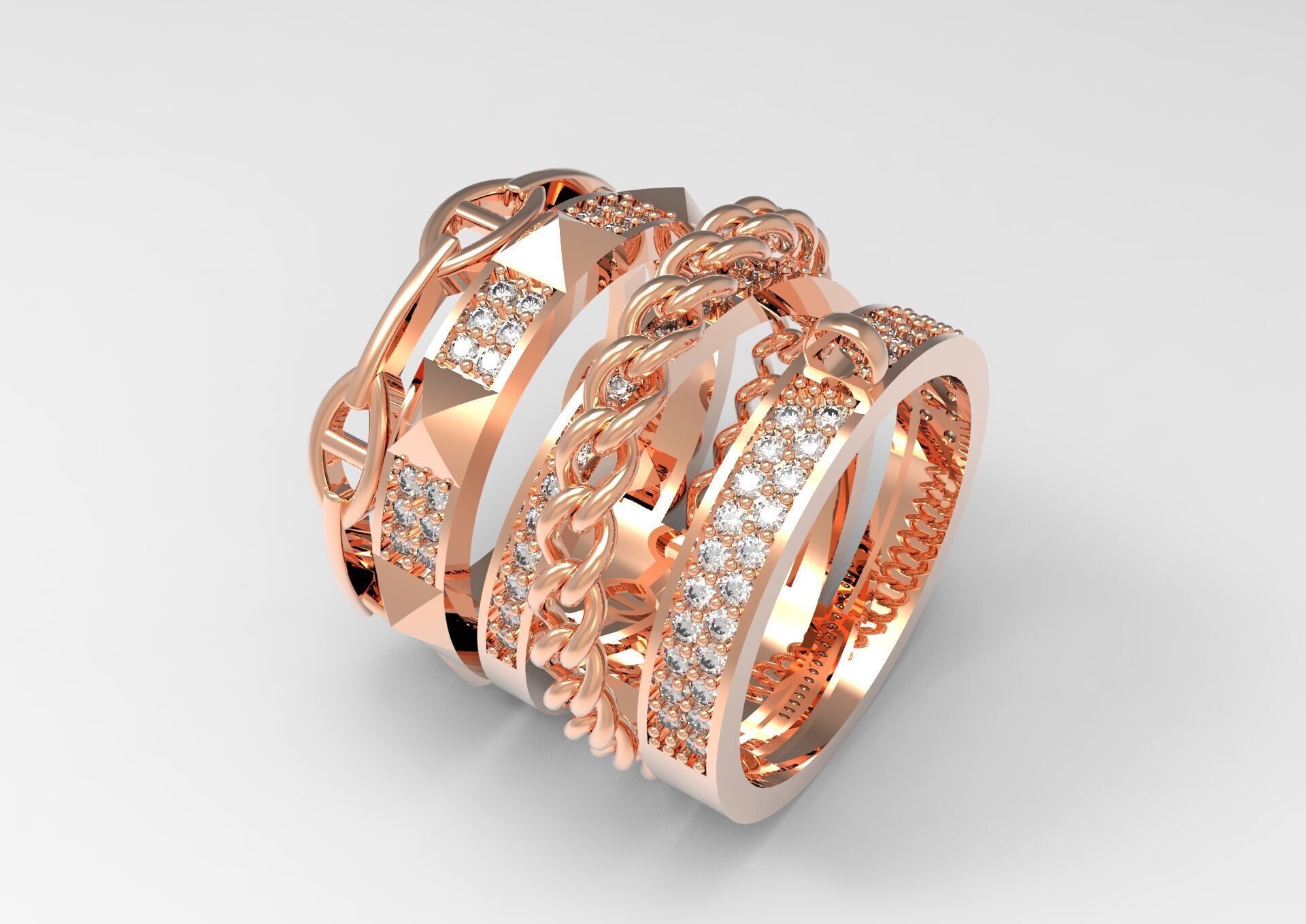 woman luxury jewelry ring jr00011 3D print model_20