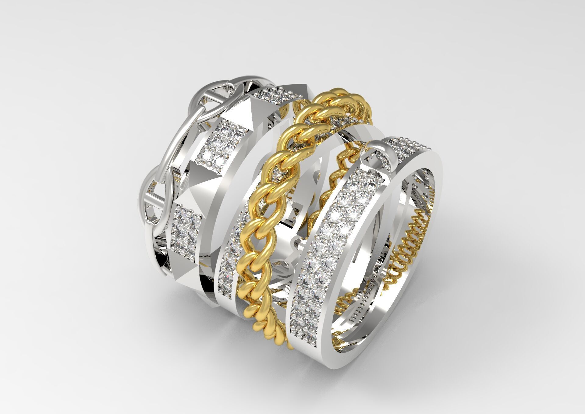 woman luxury jewelry ring jr00011 3D print model_22