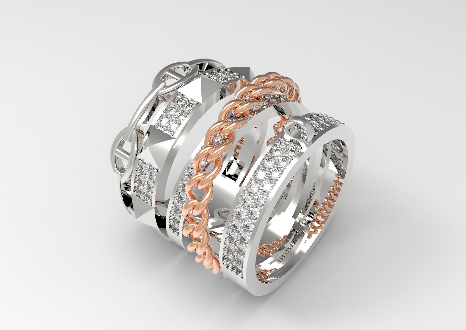 woman luxury jewelry ring jr00011 3D print model_19