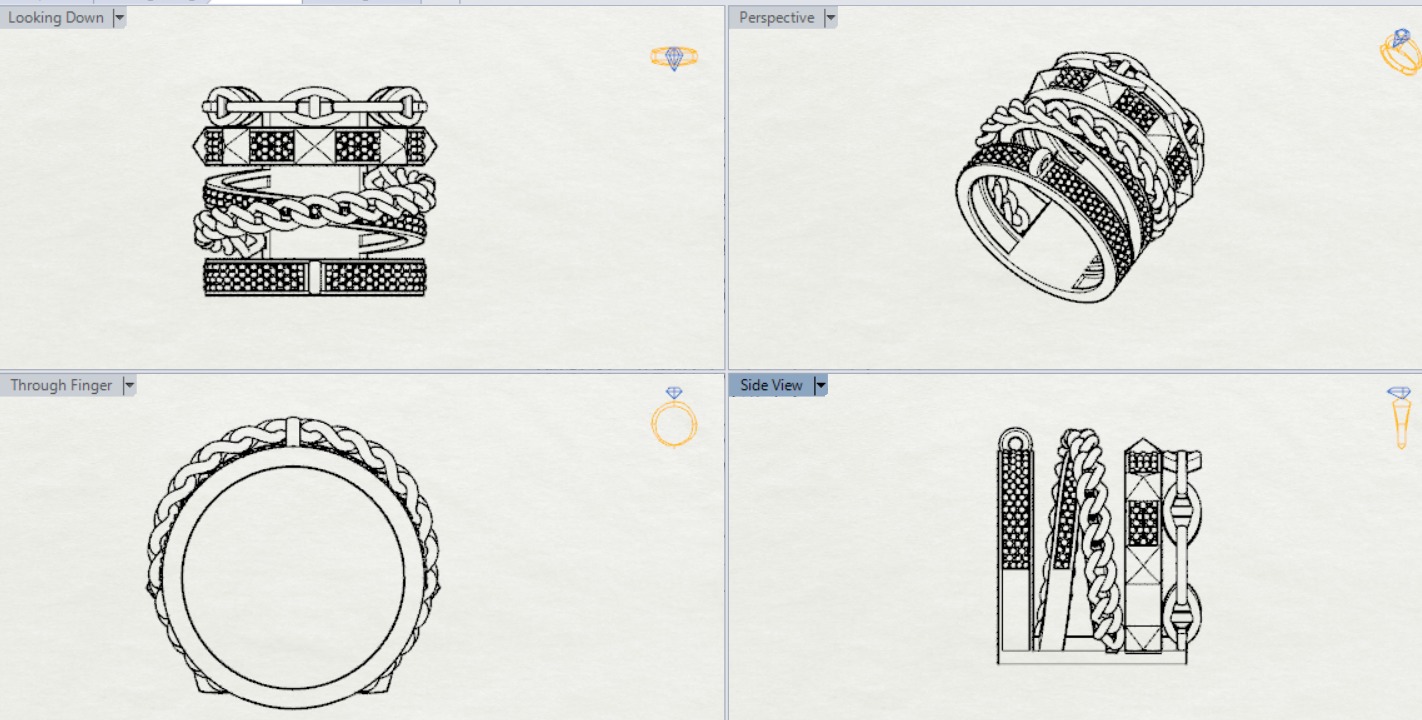 woman luxury jewelry ring jr00011 3D print model_14