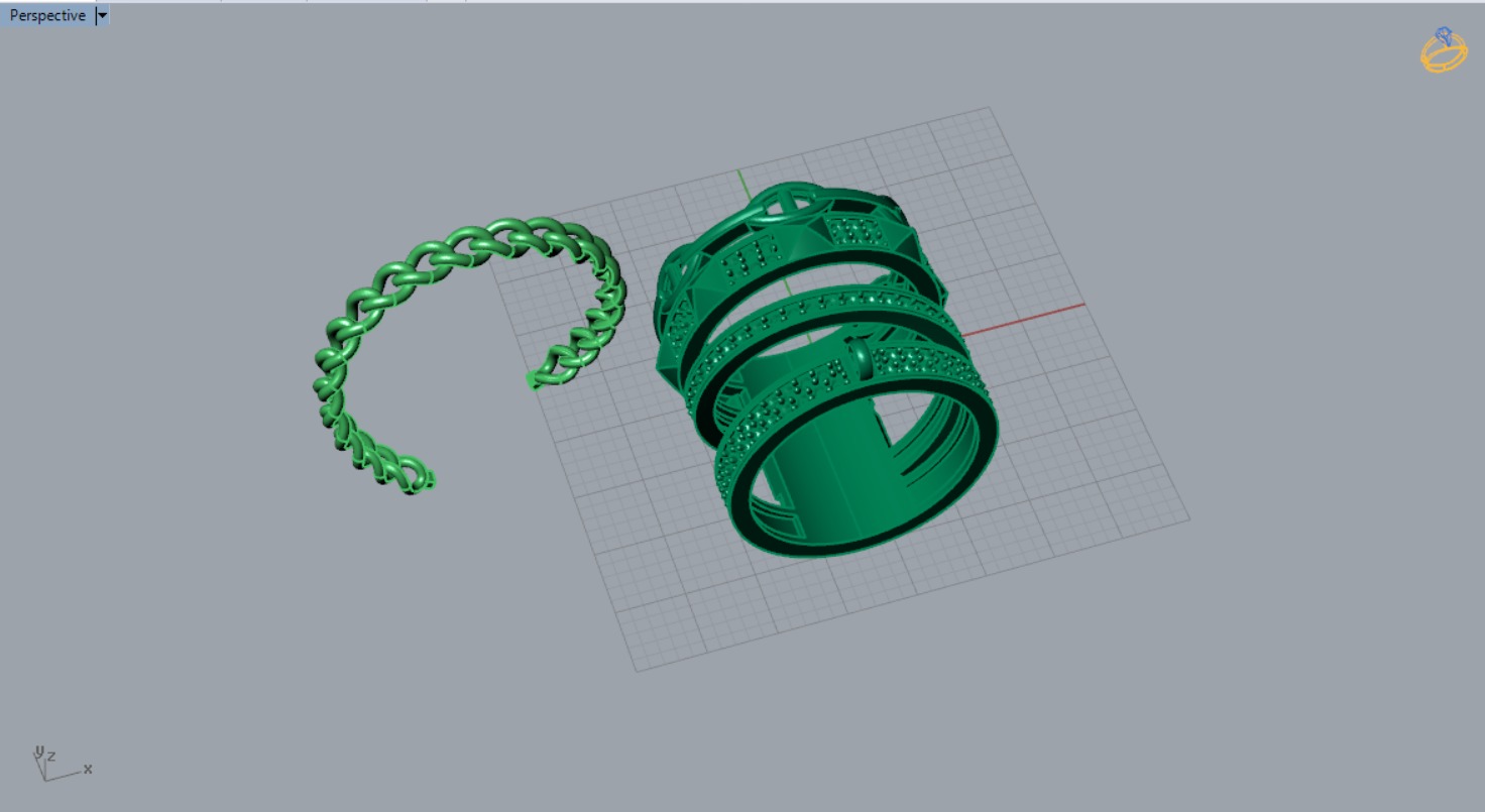 woman luxury jewelry ring jr00011 3D print model_17