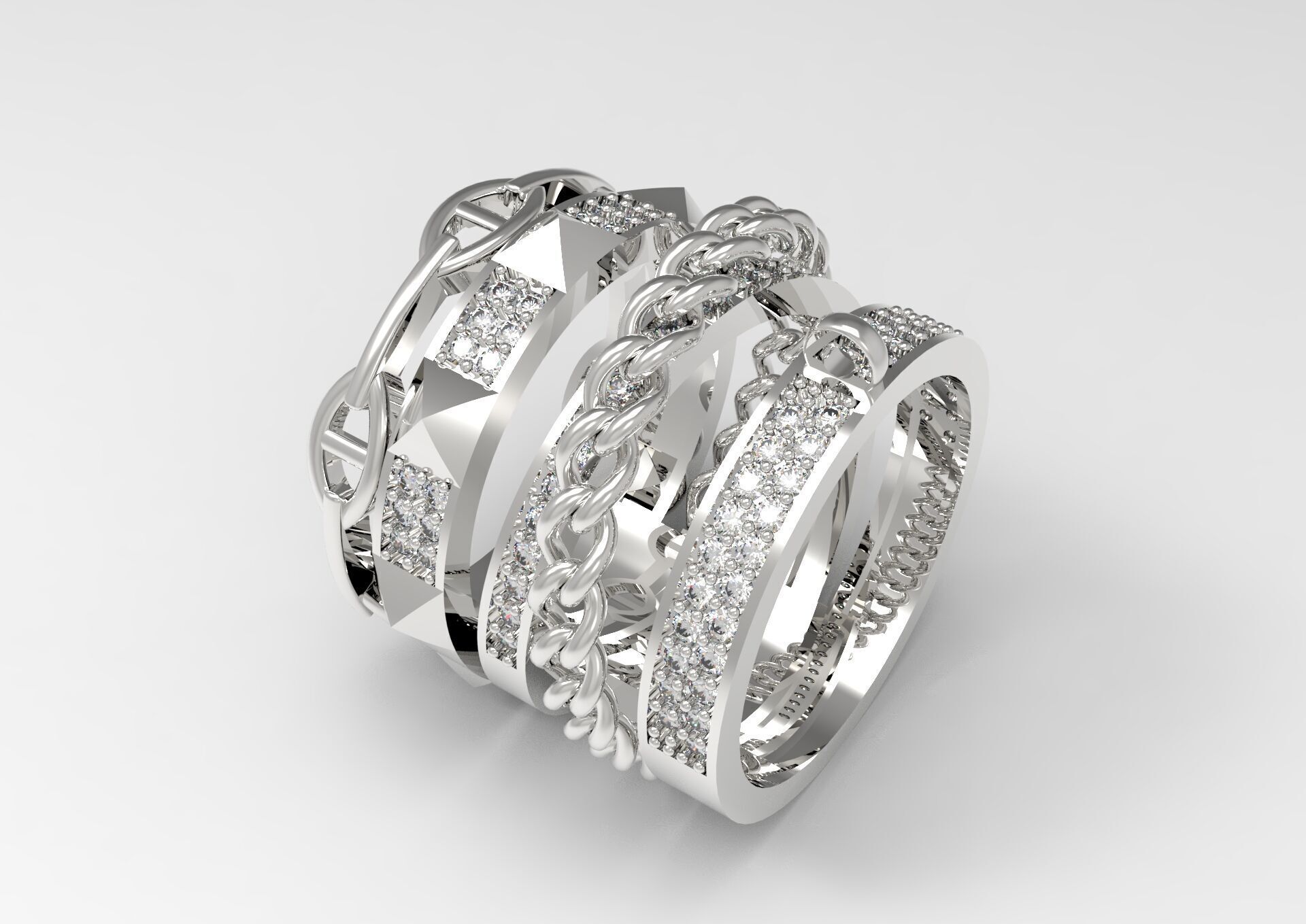 woman luxury jewelry ring jr00011 3D print model_23