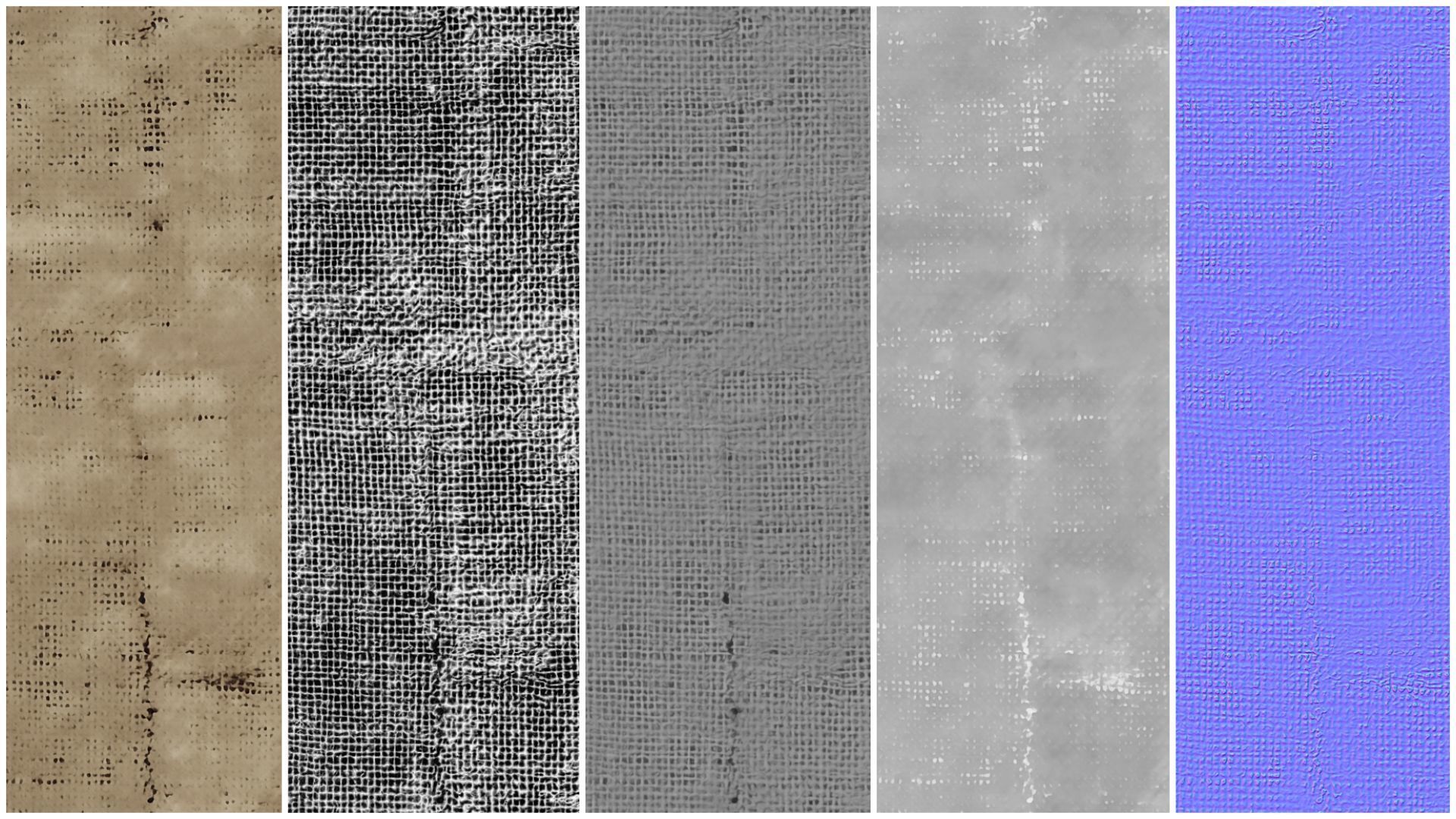 10 Vintage Hemp VOL01 4K Seamless PNG PBR Textures Texture_1