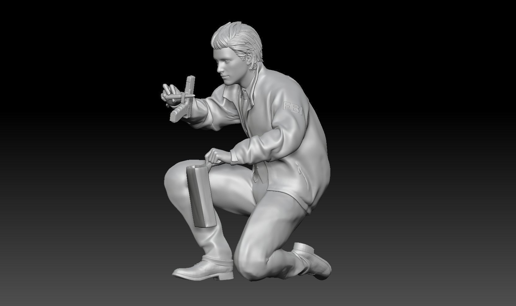 fbi agent boy 3 3D print model_1