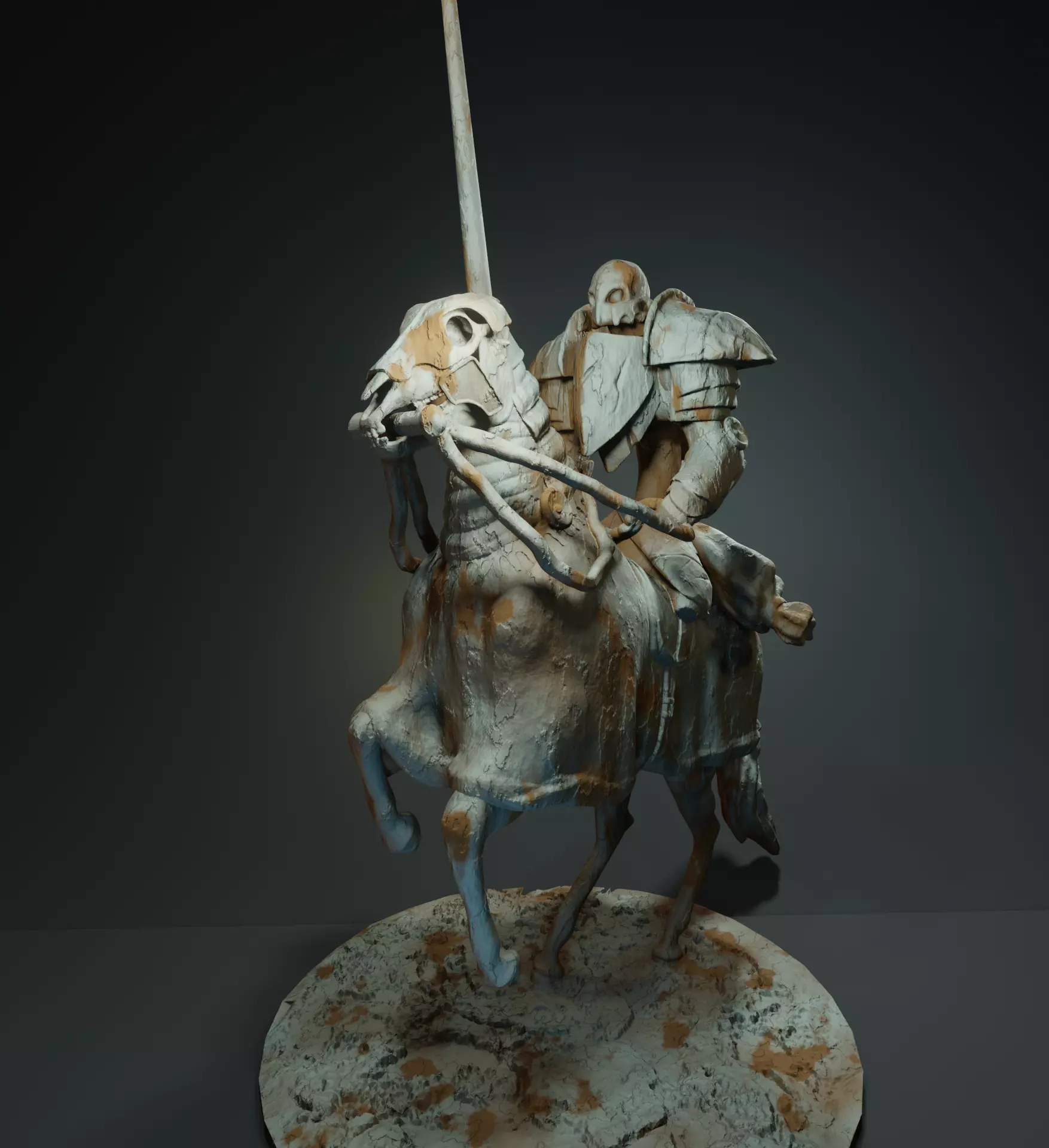 Skeleton Knight Free 3D print model