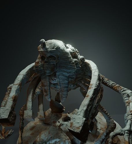Giant Skeleton Pharao Free 3D print model