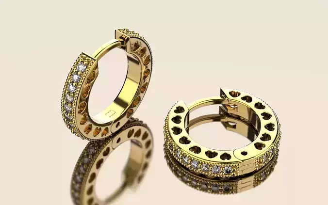 Earrings 121024 pandora 3D print model