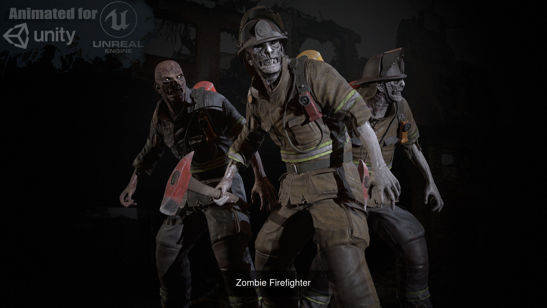 Urban Zombie Pack2 3D Model Collection_11