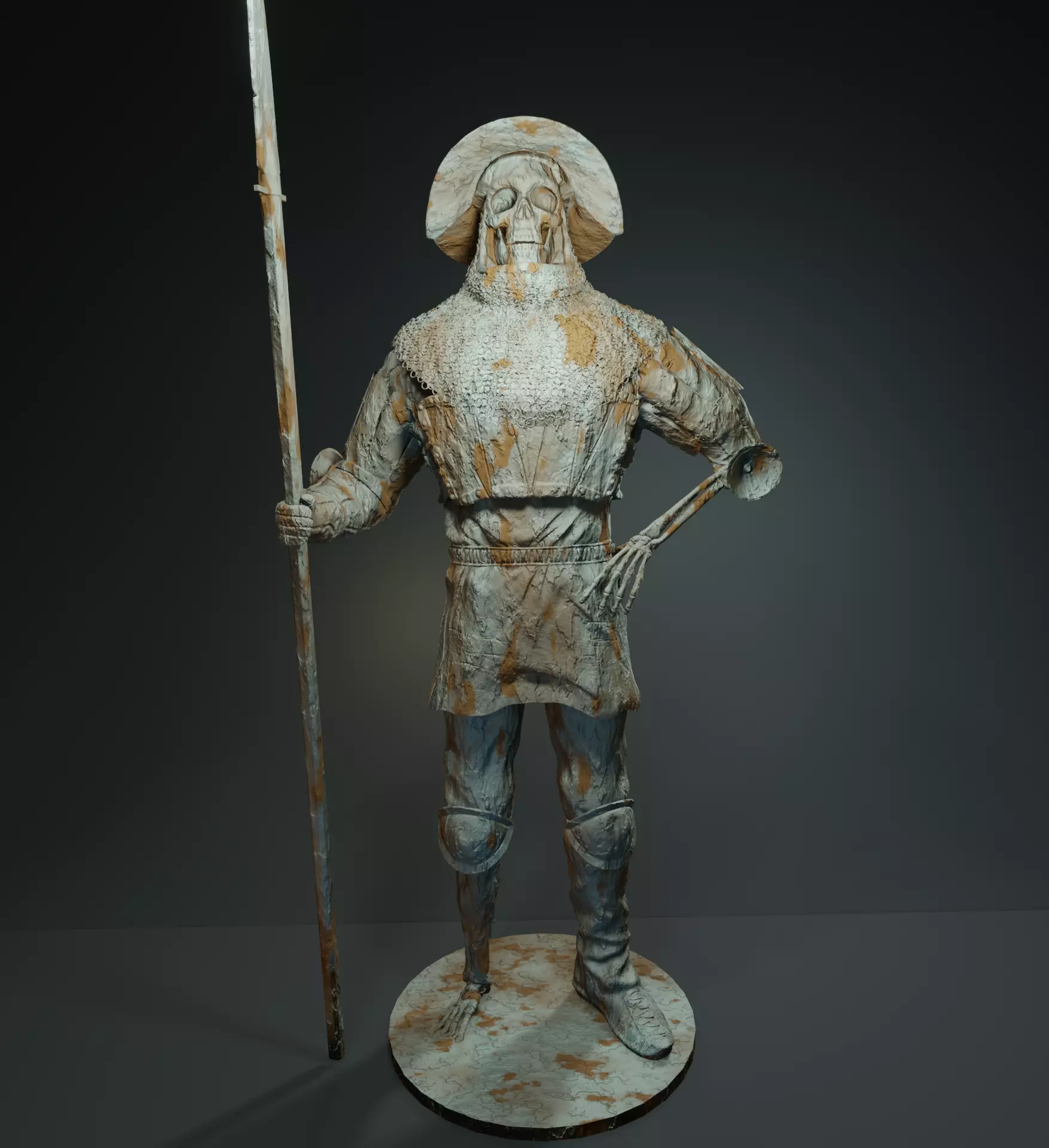 Skeleton Spearmen Free 3D print model