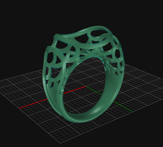 gold ring 3D print model_3