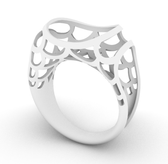 gold ring 3D print model_4