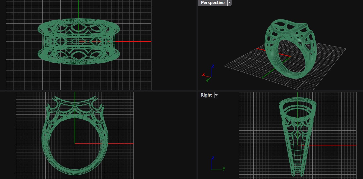 gold ring 3D print model_1