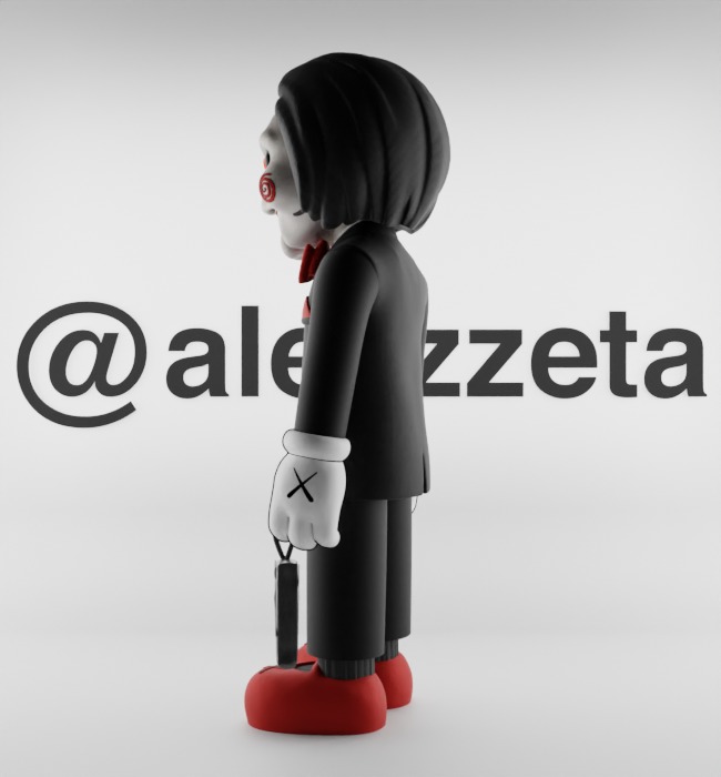 Kaws Billy from SAW Textured Low-poly 3D model_13