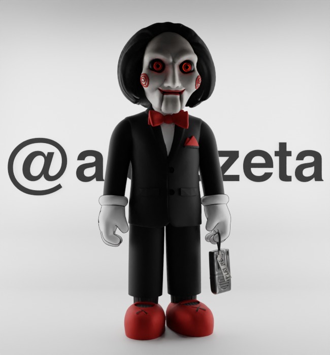 Kaws Billy from SAW Textured Low-poly 3D model_37