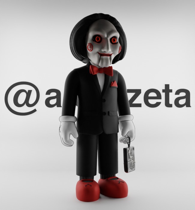 Kaws Billy from SAW Textured Low-poly 3D model_36