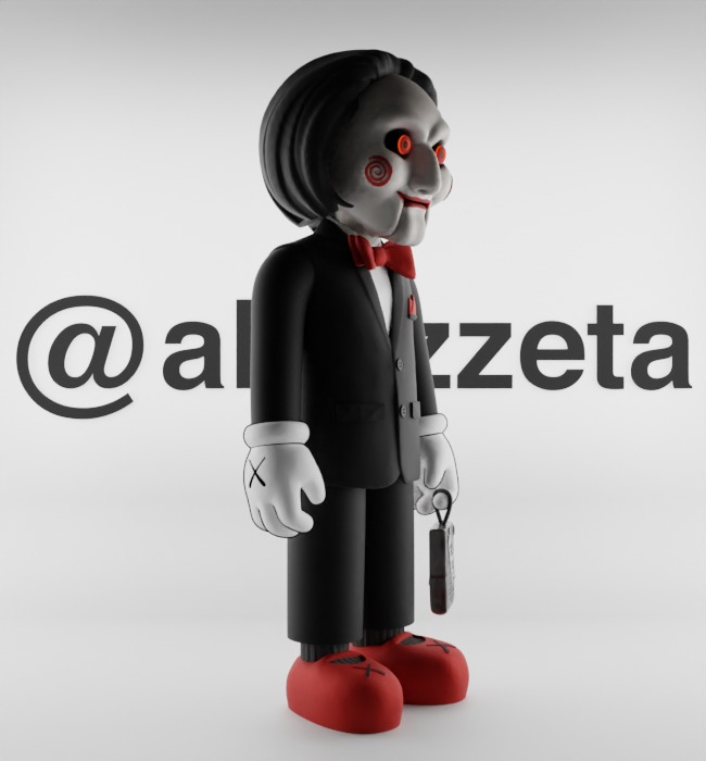 Kaws Billy from SAW Textured Low-poly 3D model_33