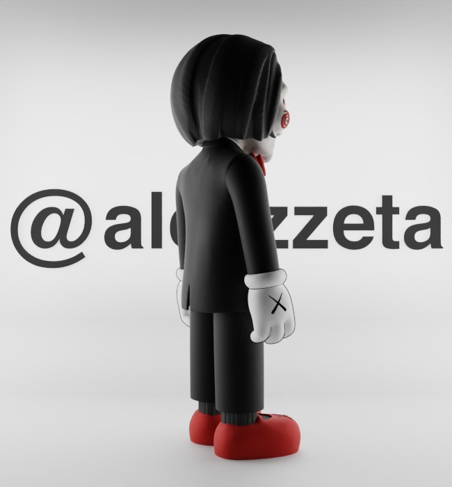 Kaws Billy from SAW Textured Low-poly 3D model_26