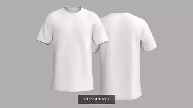Top 05 T-Shirt OBJ 3D Model 3D Model Collection