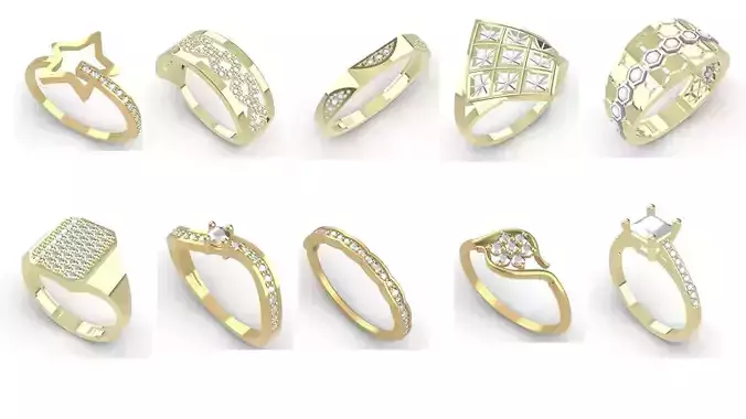 10 piece ring pack