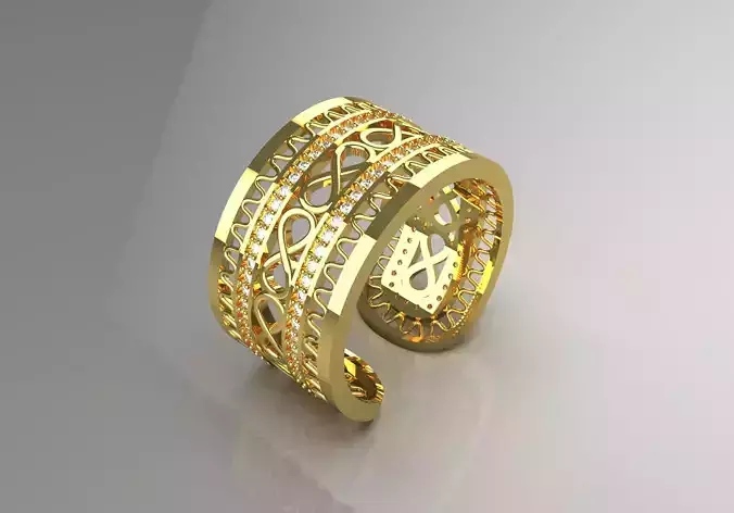 woman gold ring jr00013