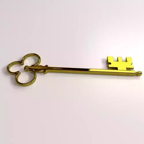 Golden Key 3D model