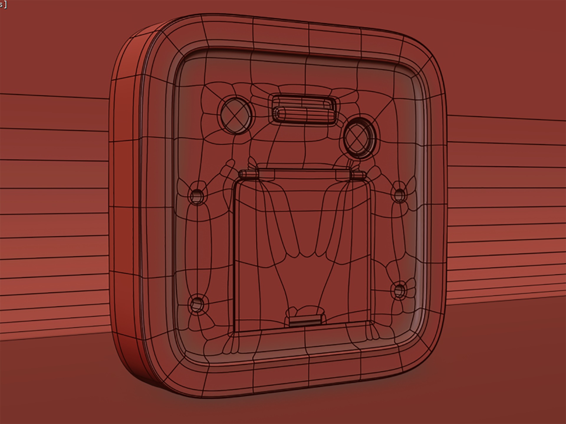 Alarm Clock 02 Low-poly 3D model_3
