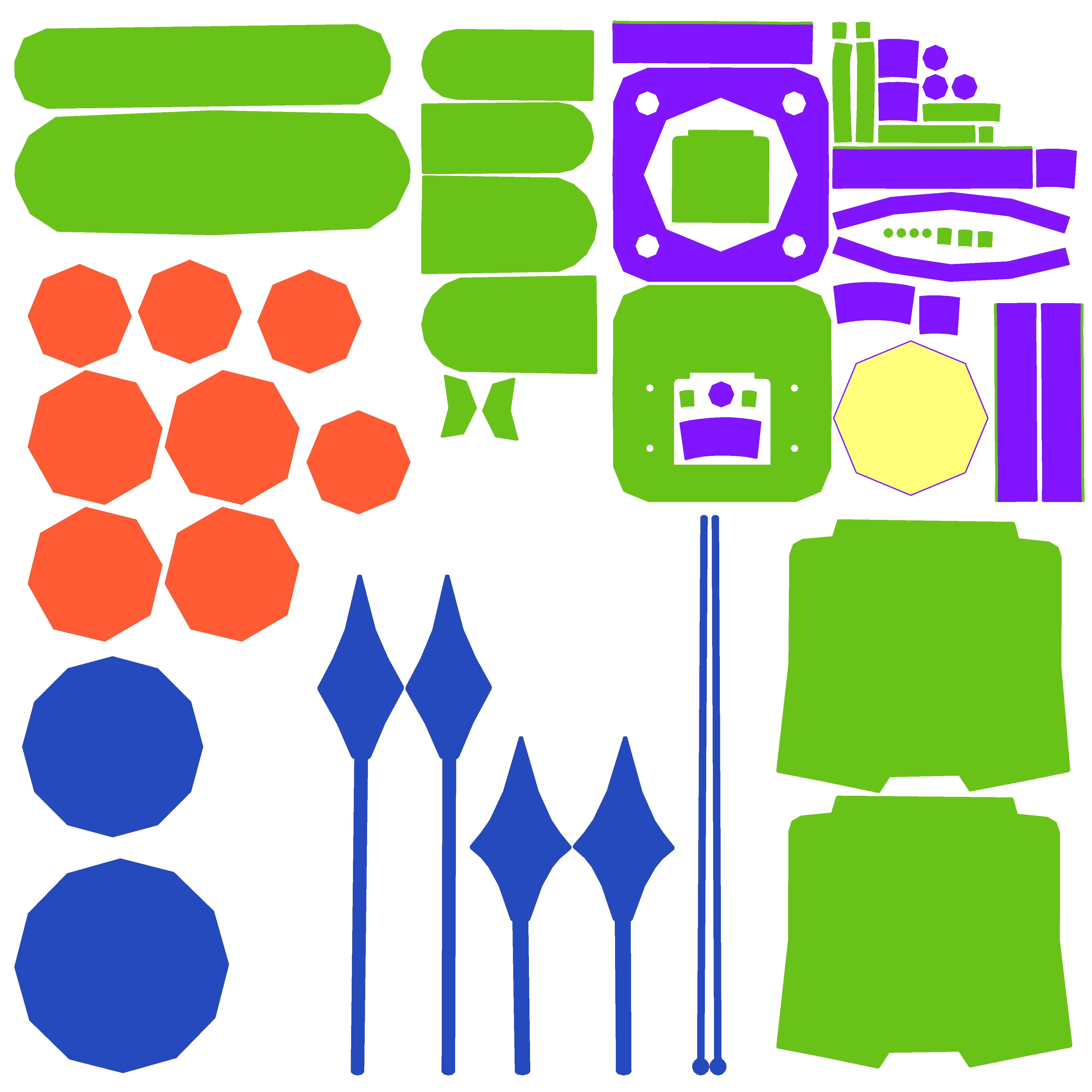 Alarm Clock 02 Low-poly 3D model_15