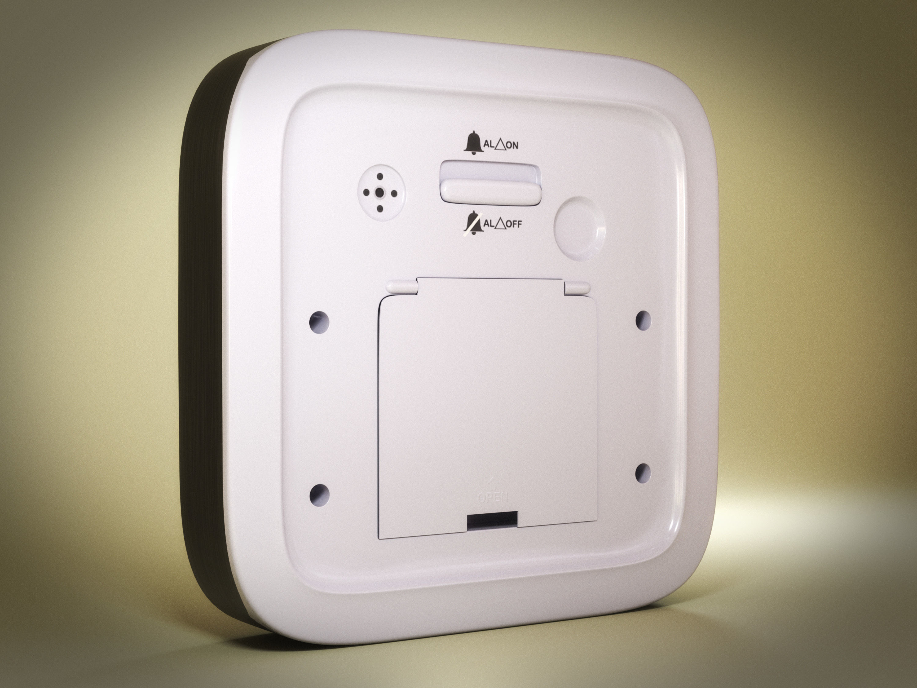 Alarm Clock 02 Low-poly 3D model_2